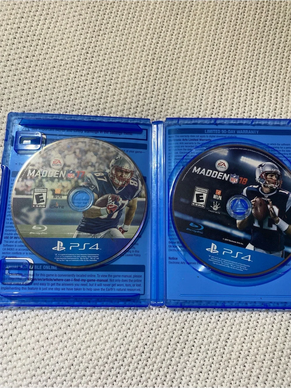 Sony PS4 Game Bundle - Blue Cases with Destiny, Battlefield, Killzone, Madden